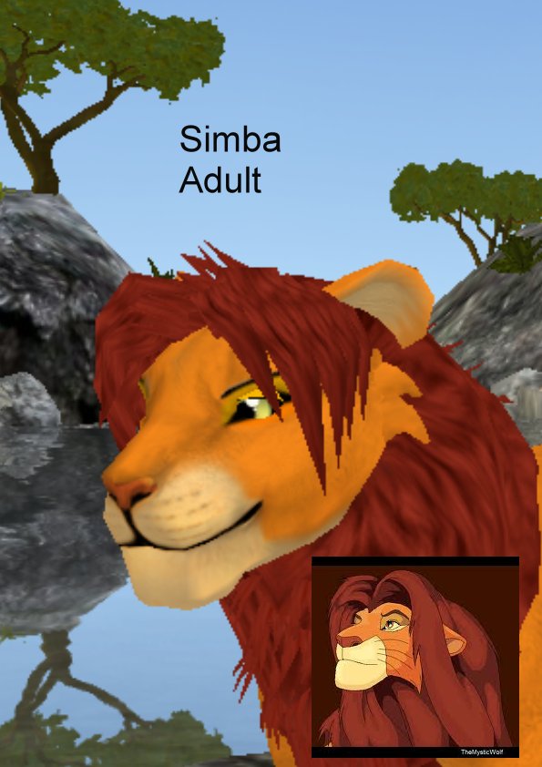 Simba Adult-Feral heart by phoebeeeXD on DeviantArt