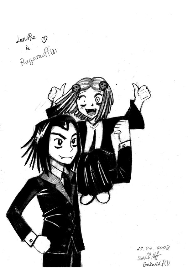 Lenore and Ragamuffin in manga