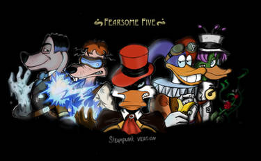 Fearsome Five in steampunk