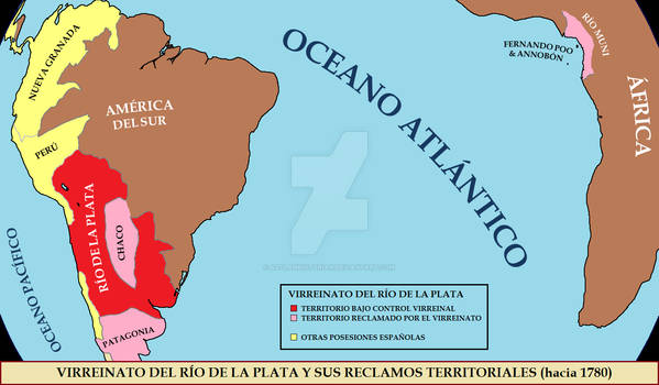 Viceroyalty of Rio de la Plata (1780) - Spanish