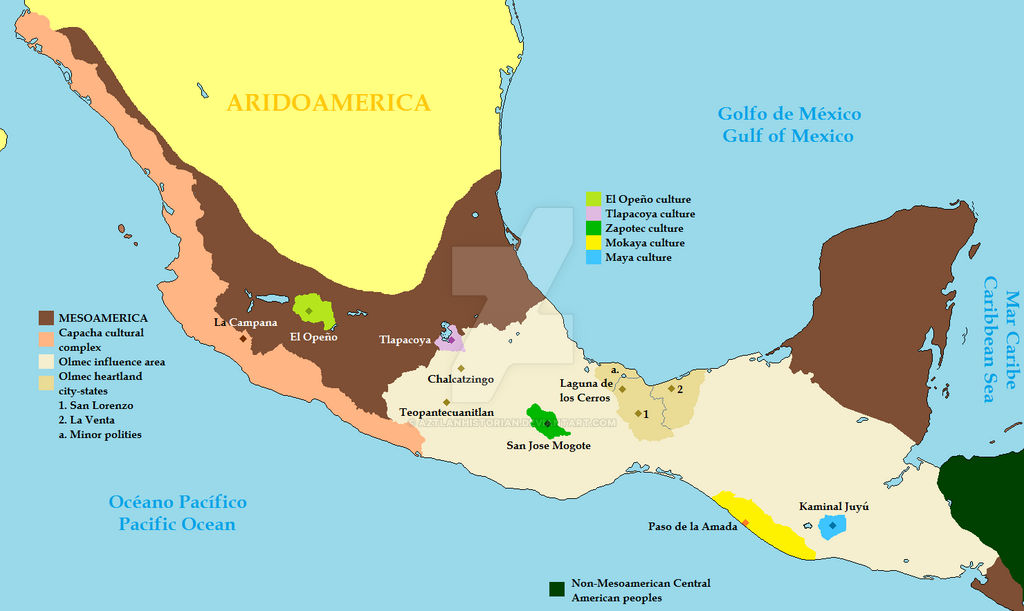 Mesoamerica 1000 BCE: The Tenocelome days by AztlanHistorian on DeviantArt