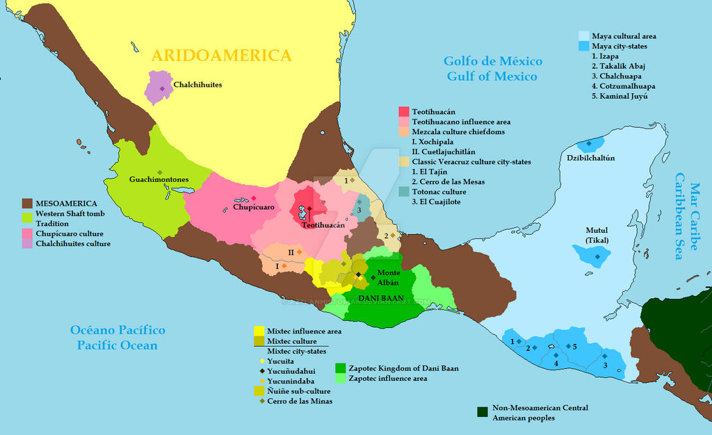 Mesoamerica 250 CE: The Otomaguean world by AztlanHistorian on DeviantArt