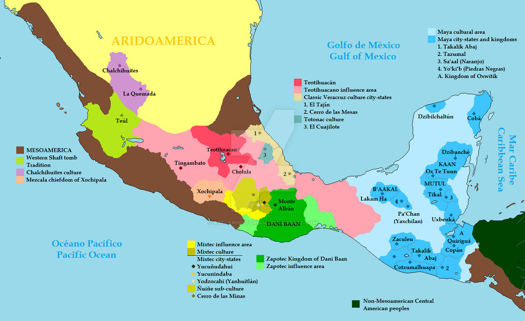 Mesoamerica 500 CE: The Teotihuacano hegemony by AztlanHistorian on ...