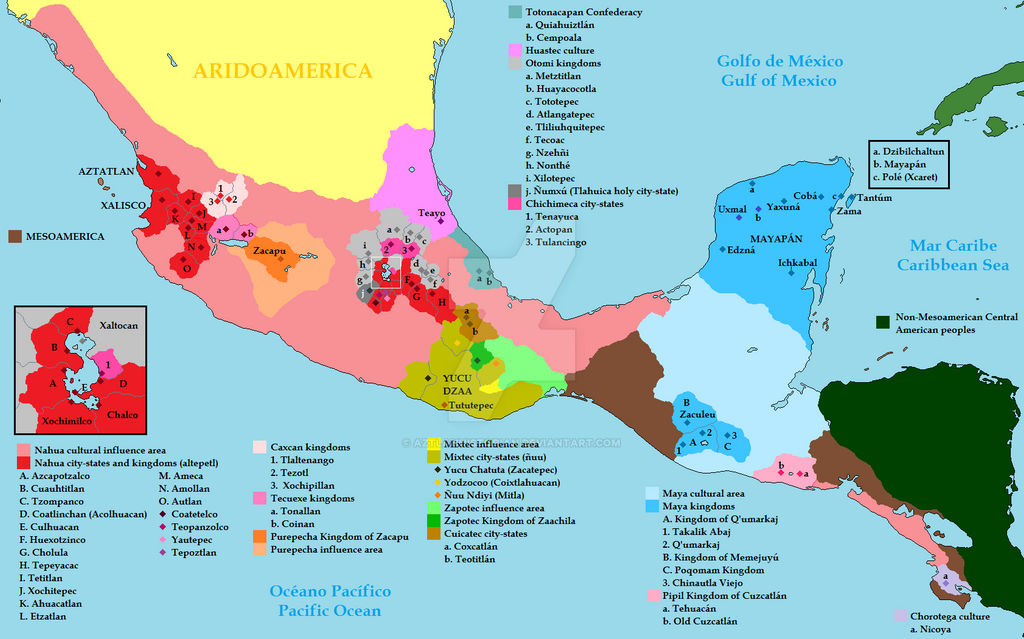 Mesoamerica 1250 CE: The Mixtec ascent by AztlanHistorian on DeviantArt