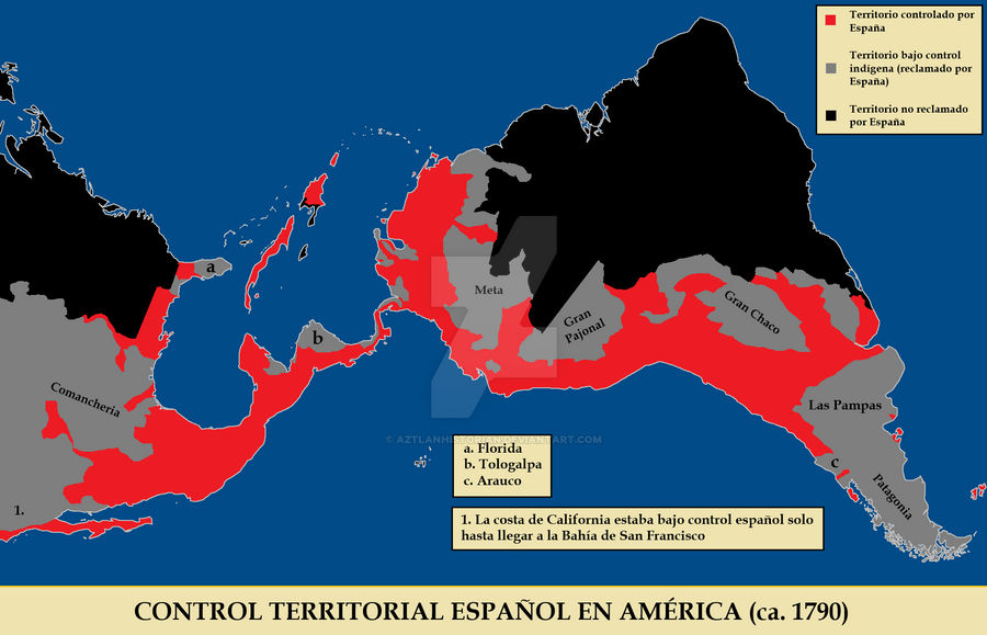 Spain Control Puerto Rico Spanish American control area (ca.1790) - Spanish by AztlanHistorian on ...