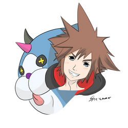 Sora and Flowbermeow [Colored]