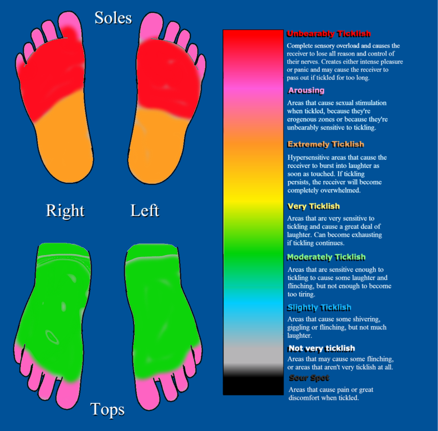 Midnight's tickle chart feet