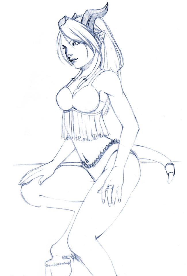 Sexy Draenei Sketch