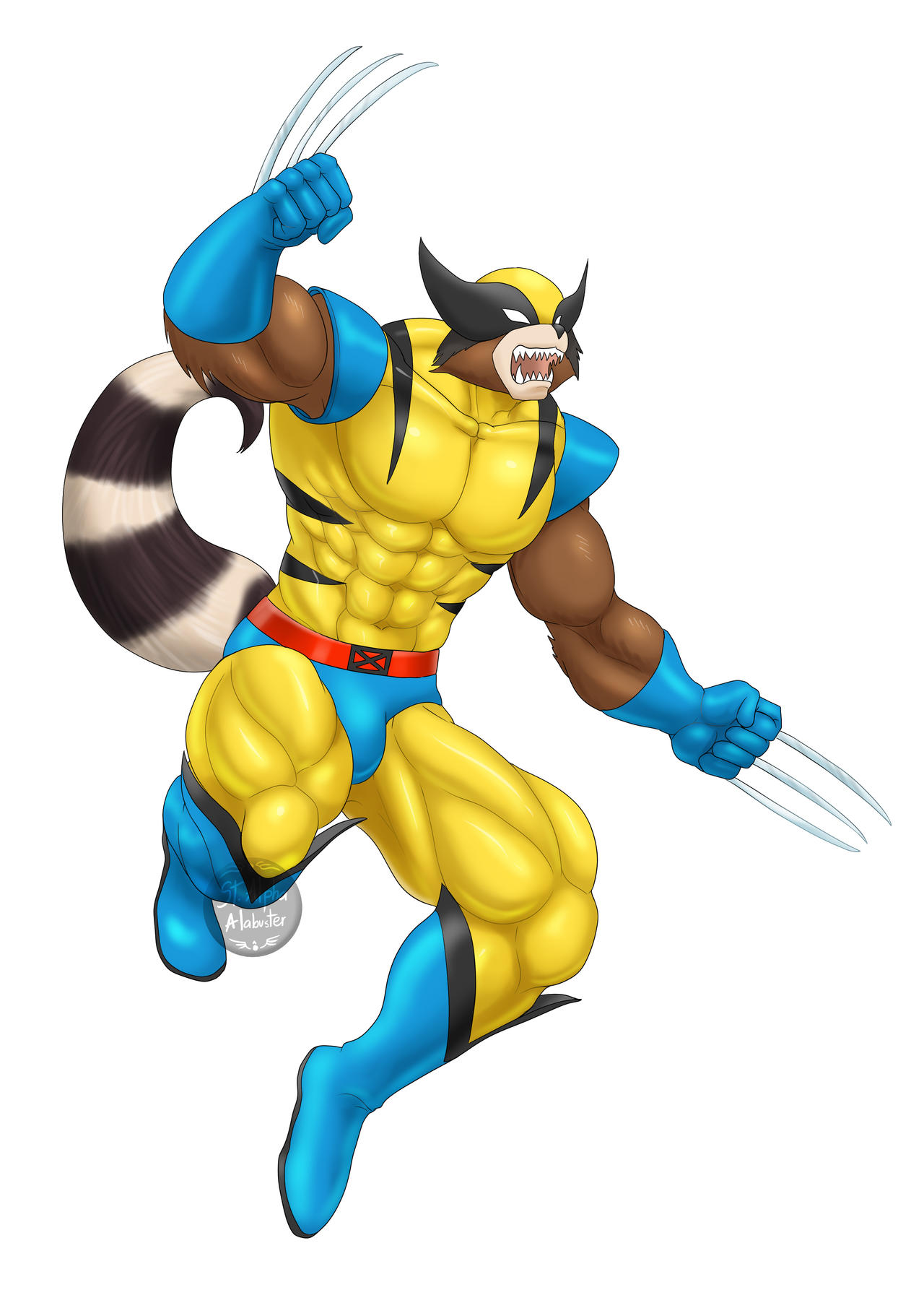 Rocket Raccoon (Wolverine Costume) by St-Alpha on DeviantArt