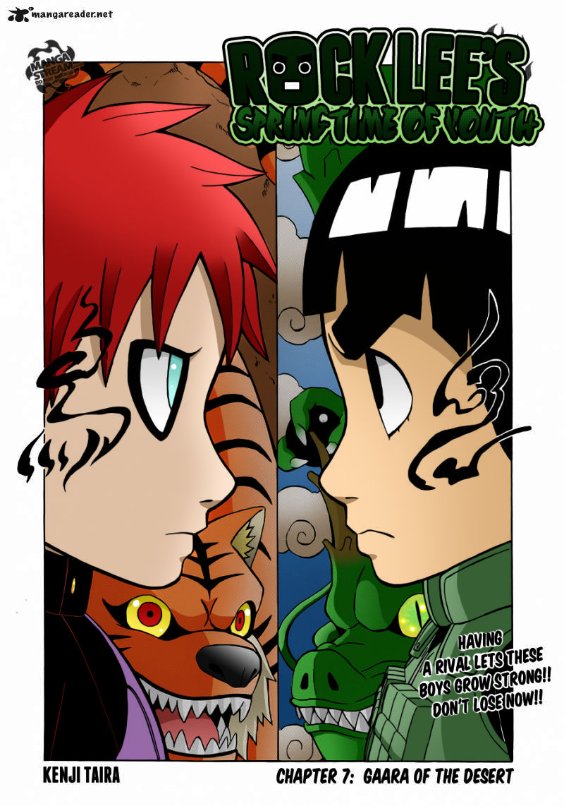 Springtime of youth : Rock Lee vs Gaara!