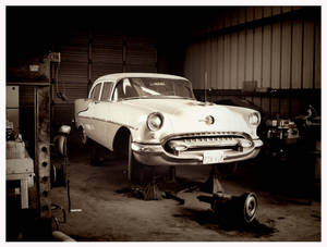 55 Olds in Garage