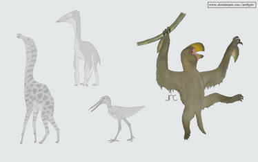 Alternative history - Flightless pterosaur