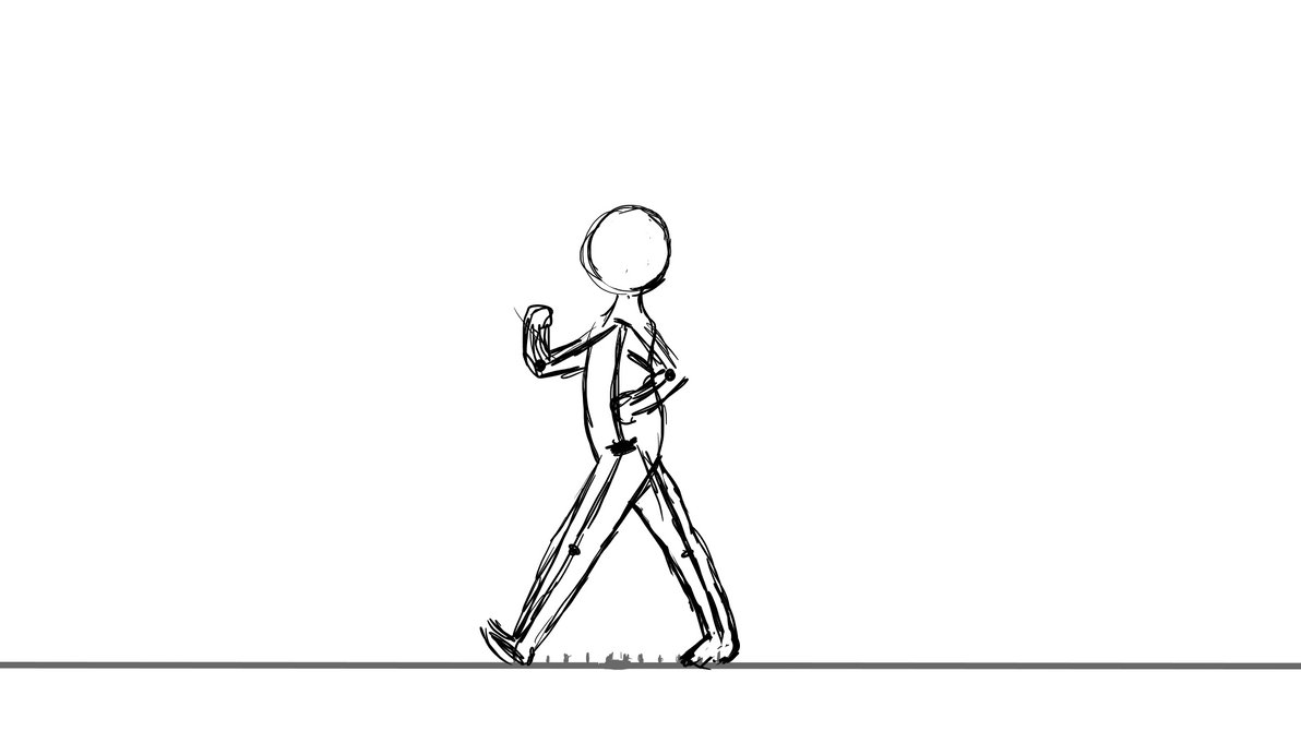 Walk cycle GIF test by Crystalitar on DeviantArt