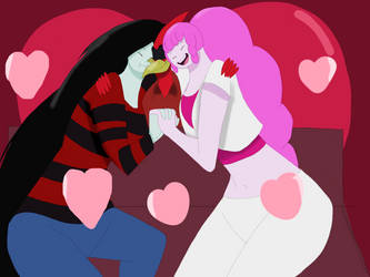 Judas Marceline and Bonnibel Valentines Day Pic