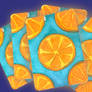 Hand-Painted Florida Orange Postcard Set 6 pk