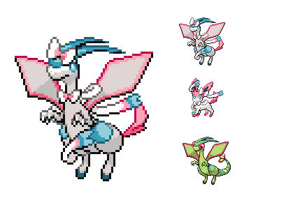 Sylvgon (Sylveon x Flygon Fusion) by auroraborealisrox on DeviantArt