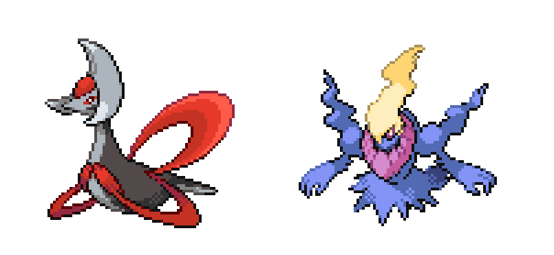 Cresselia and Darkrai: Palette Swap