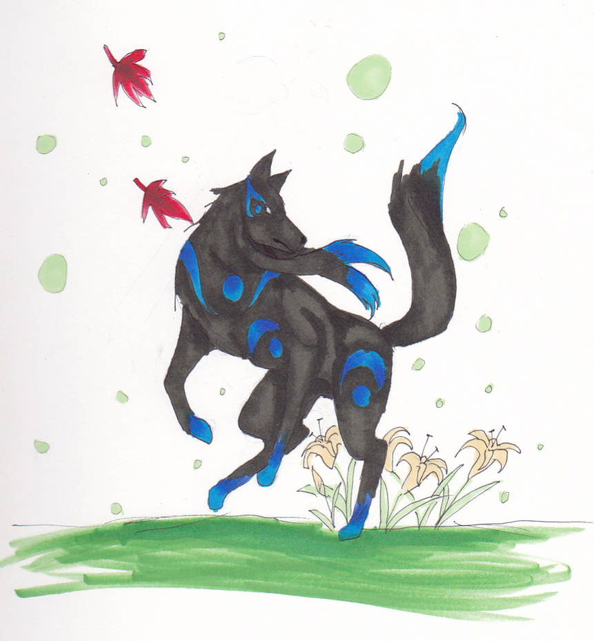 Azure Wolf by Gabbycon on DeviantArt