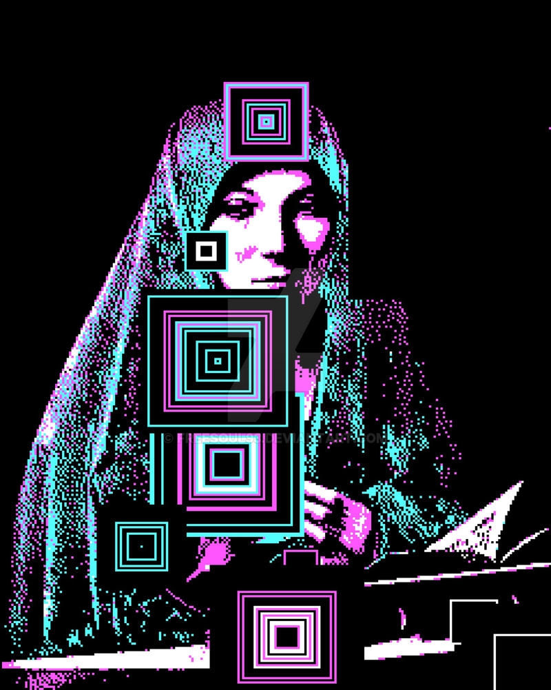 Annunciata Vaporwave style