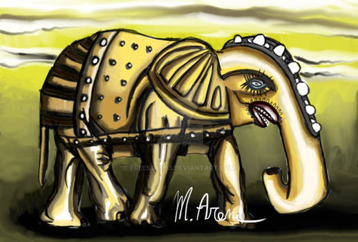 Yellow Elephant/Elefante giallo