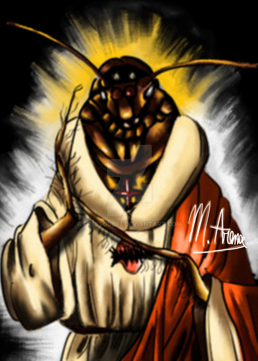 Jesus Insect Cockroach Jesus by freesoul93 on DeviantArt