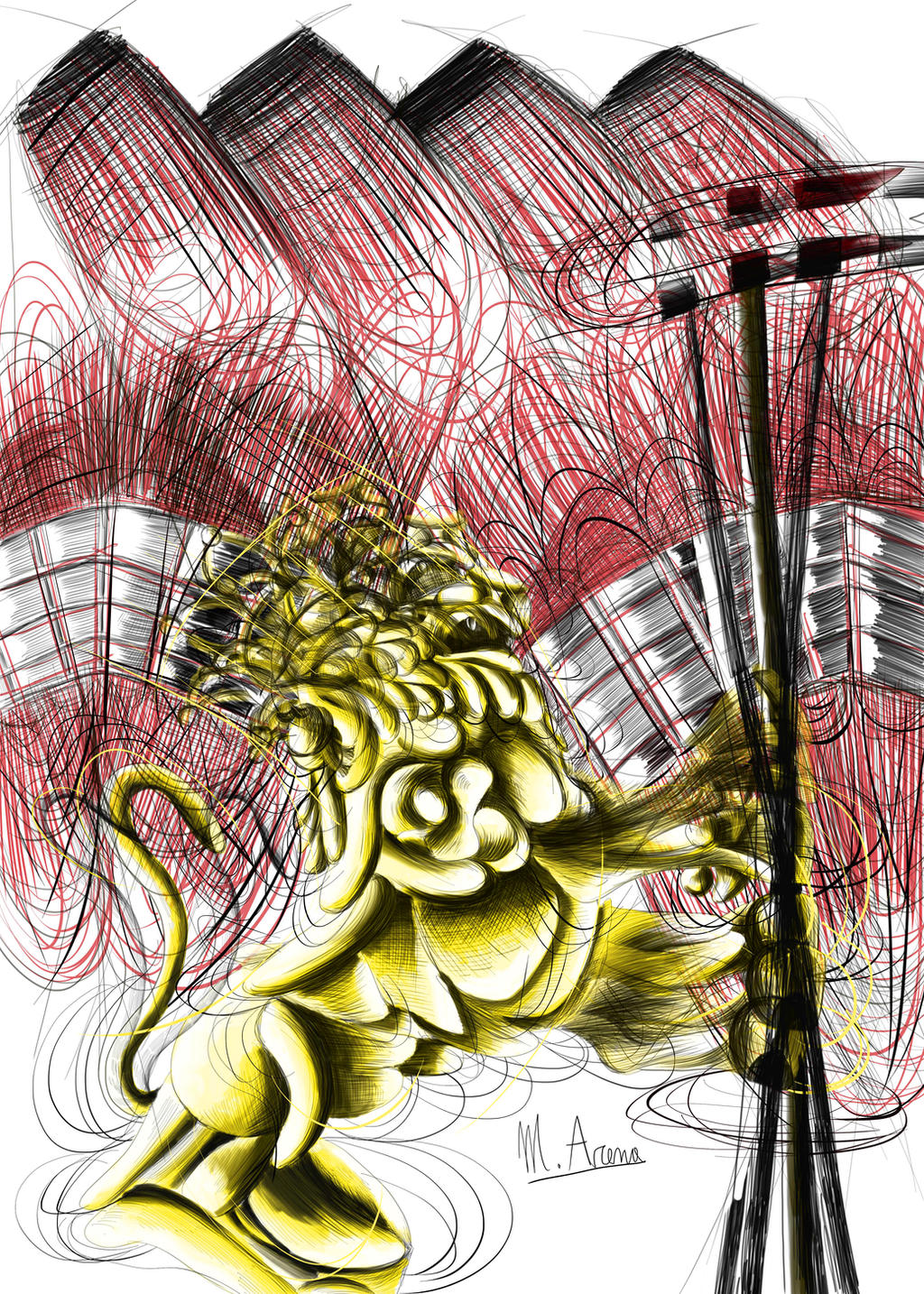 Futurist Lion