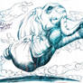 Flying elephant III