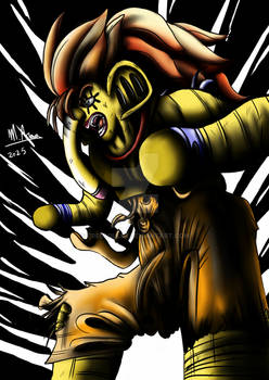 SSJ3 Elephant Goku Colored version