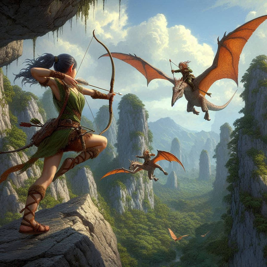 Elven Amazons Versus Sky Riders 15 by Dooleydfreemont42 on DeviantArt