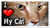 I Love My Cat - Stamp