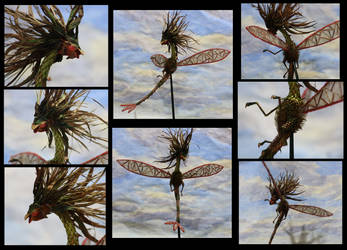 Flygon Plant Sculpture - Different Views by CrimzonLogic