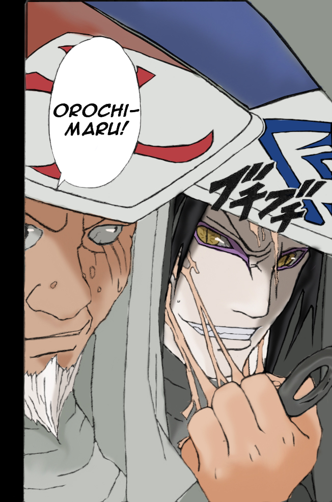 Sarutobi meets orochimaru