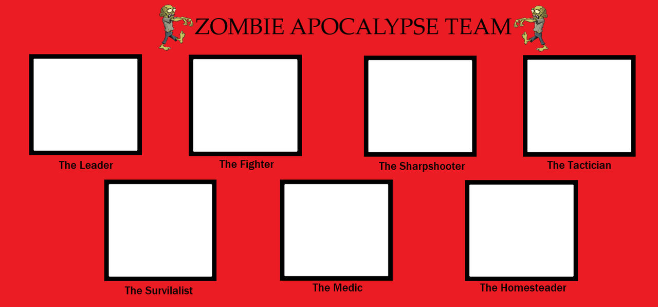 Zombie Apocalypse Team Template by Looneylover15 on DeviantArt Zombie Apocalypse Team Template by Looneylover15 on DeviantArt