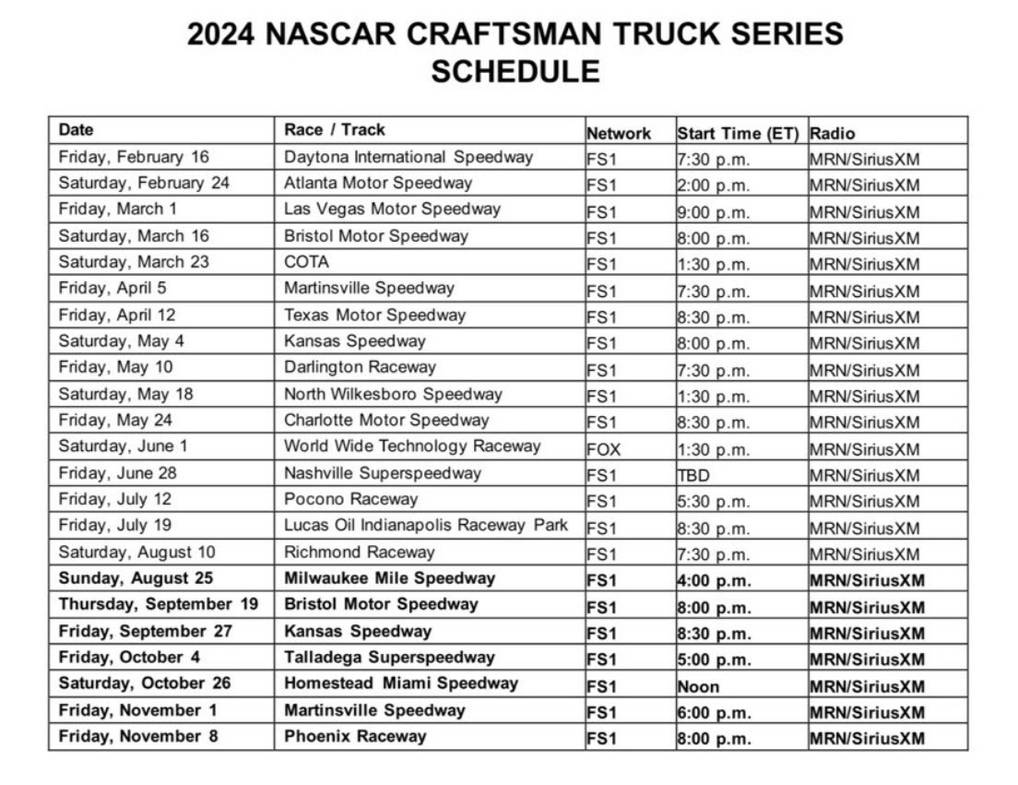 2025 trucks schedule by WilliamNagel54 on DeviantArt