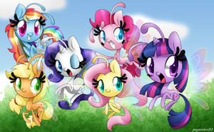 Mane 6 Breezies Wallpaper