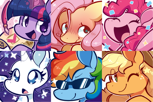 Mane 6 Emotes
