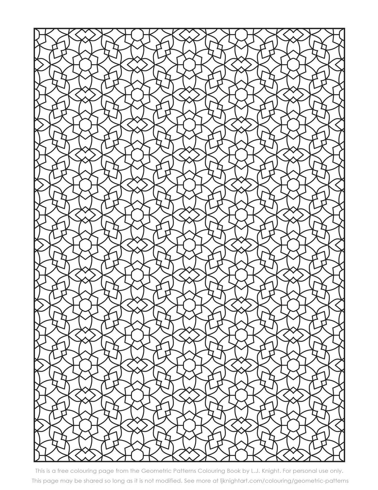 Free Geometric Pattern Colouring Page by LJKnightArt on DeviantArt free-geometric-pattern-colouring-page-by-ljknightart-on-deviantart