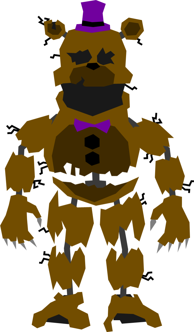 Five Nights at Freddys 4 - Nightmare Fredbear - Pixel art Art