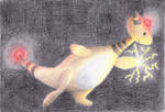 Ampharos used thunderpunch by Electric-Raichu