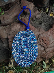 Blue and Silver Dice Bag - FOR SALE