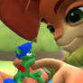 Giant Elora With Tiny Prince