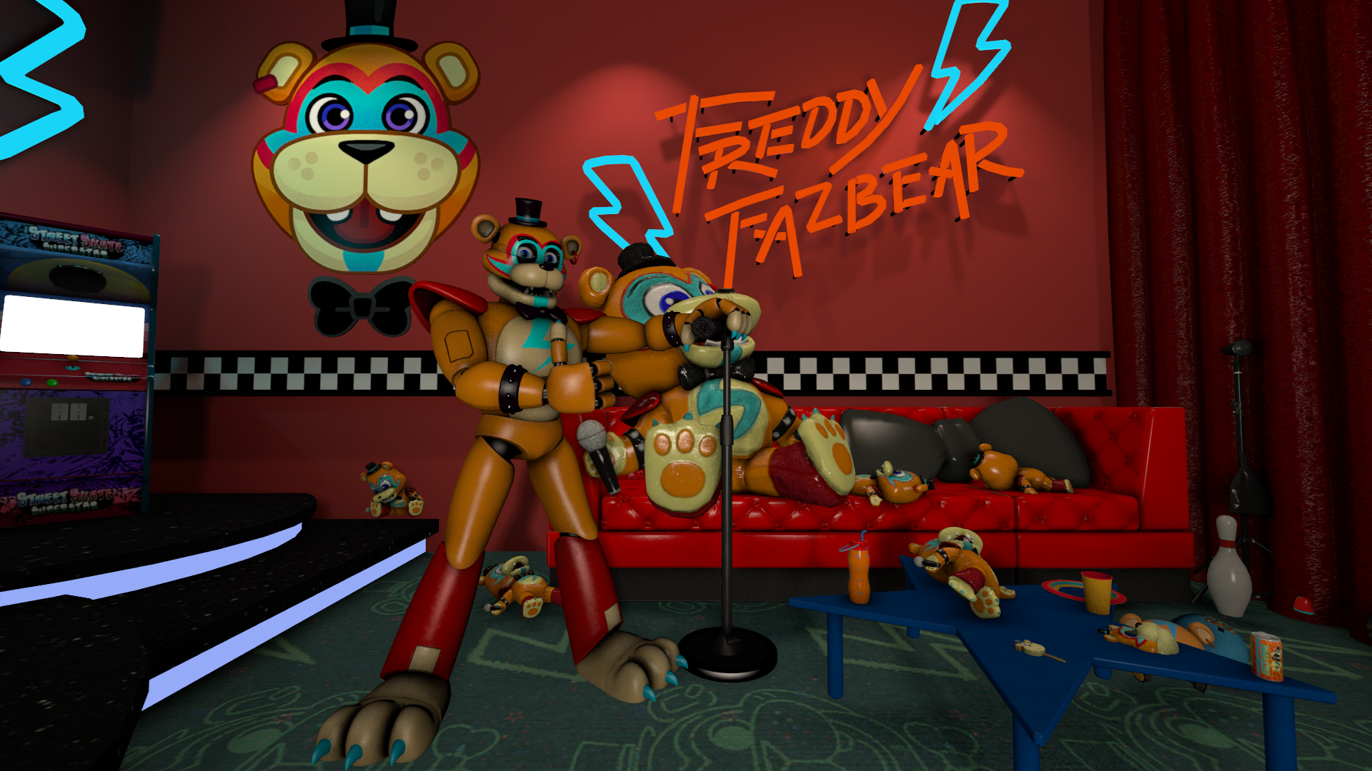 Glamrock Freddy × Gregory Wallpapers