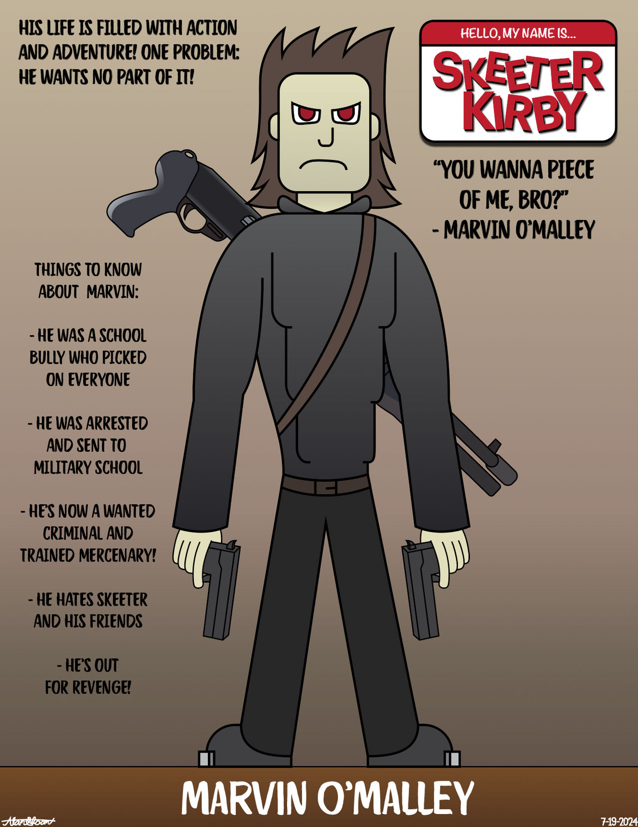 Marvin O’Malley (Skeeter Kirby Concept Art 12) by ImaginALANation