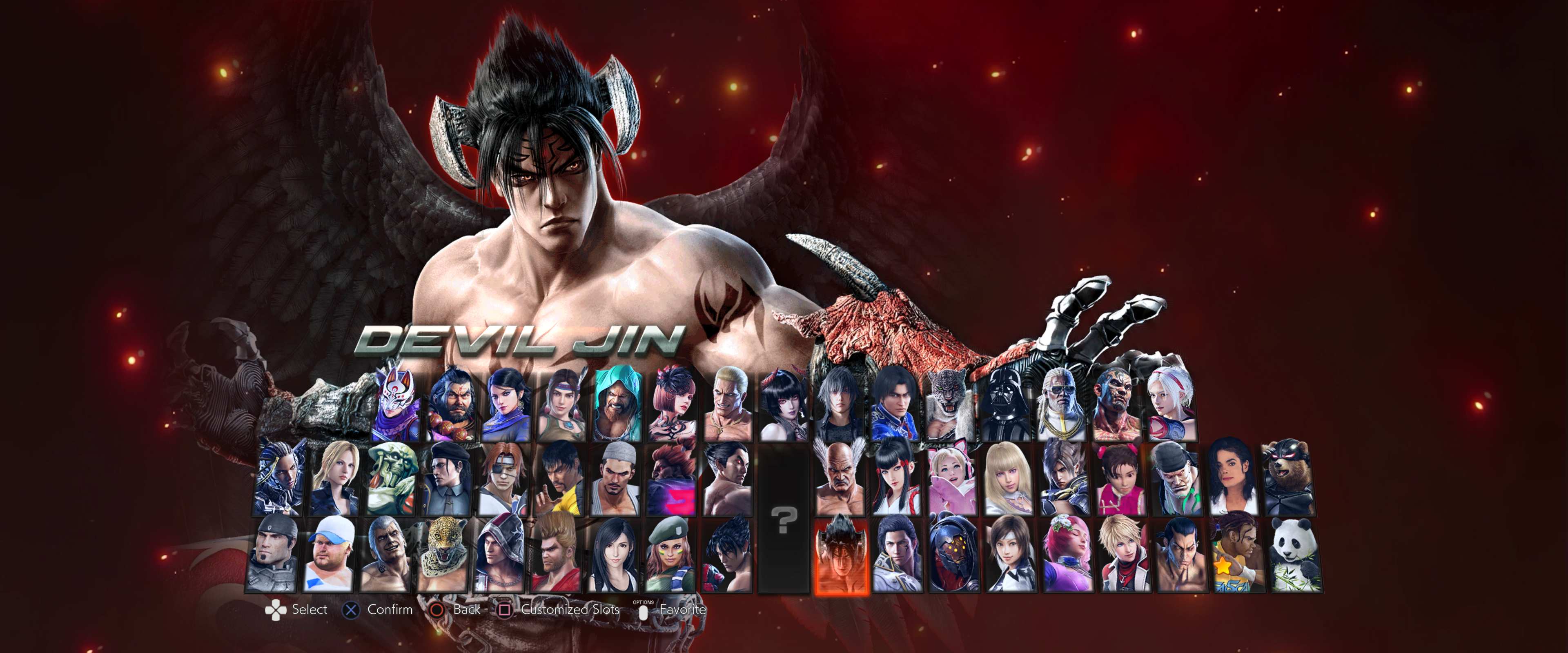 Tekken 8 Fan-Made Character Select Screen