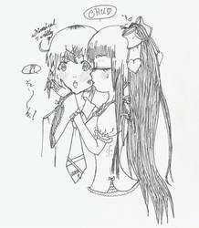 Genderbent Shugo Chara kiss.