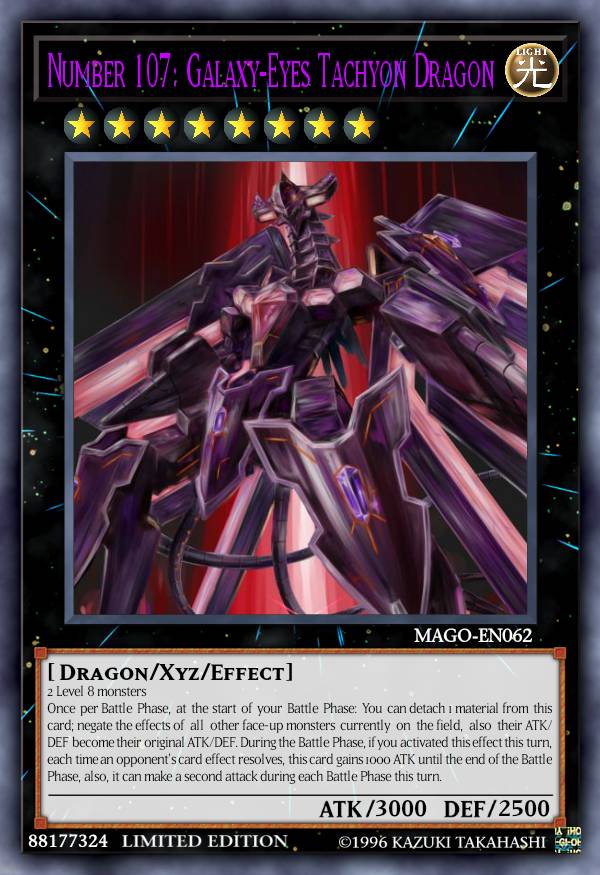 NUMBER 107: GALAXY-EYES TACHYON DRAGON(ULTRA RARE) by REDNIURI on ...