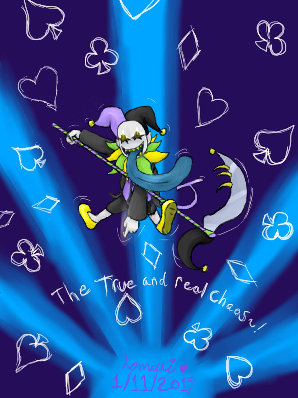 Jevil's chaotic solo by KensukeKomachi on DeviantArt