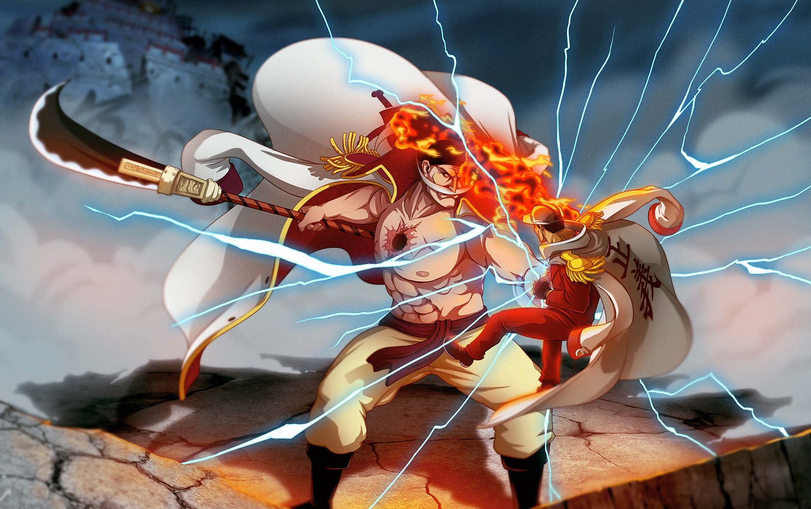 - Whitebeard vs Akainu -