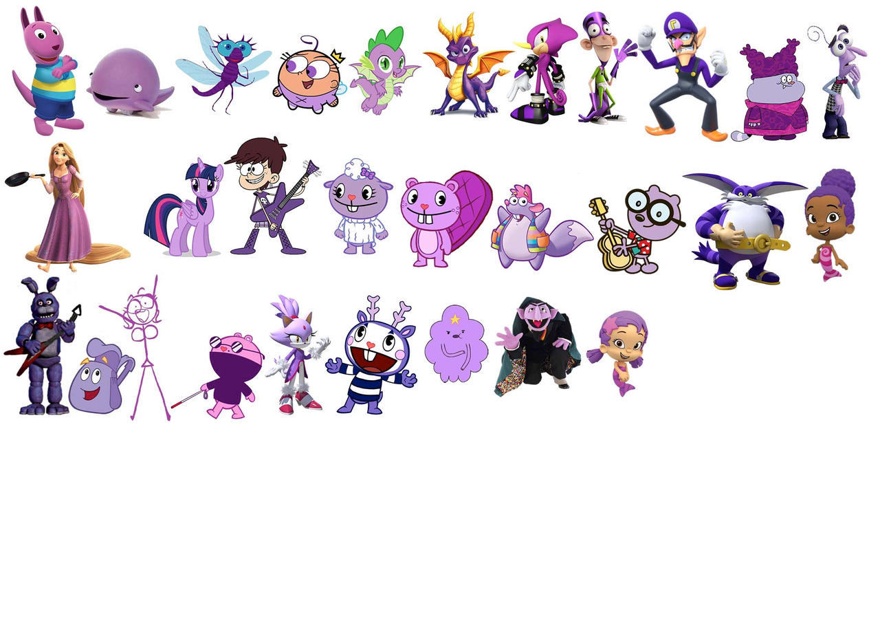 Purple Characters by GREENTEEN80 on DeviantArt
