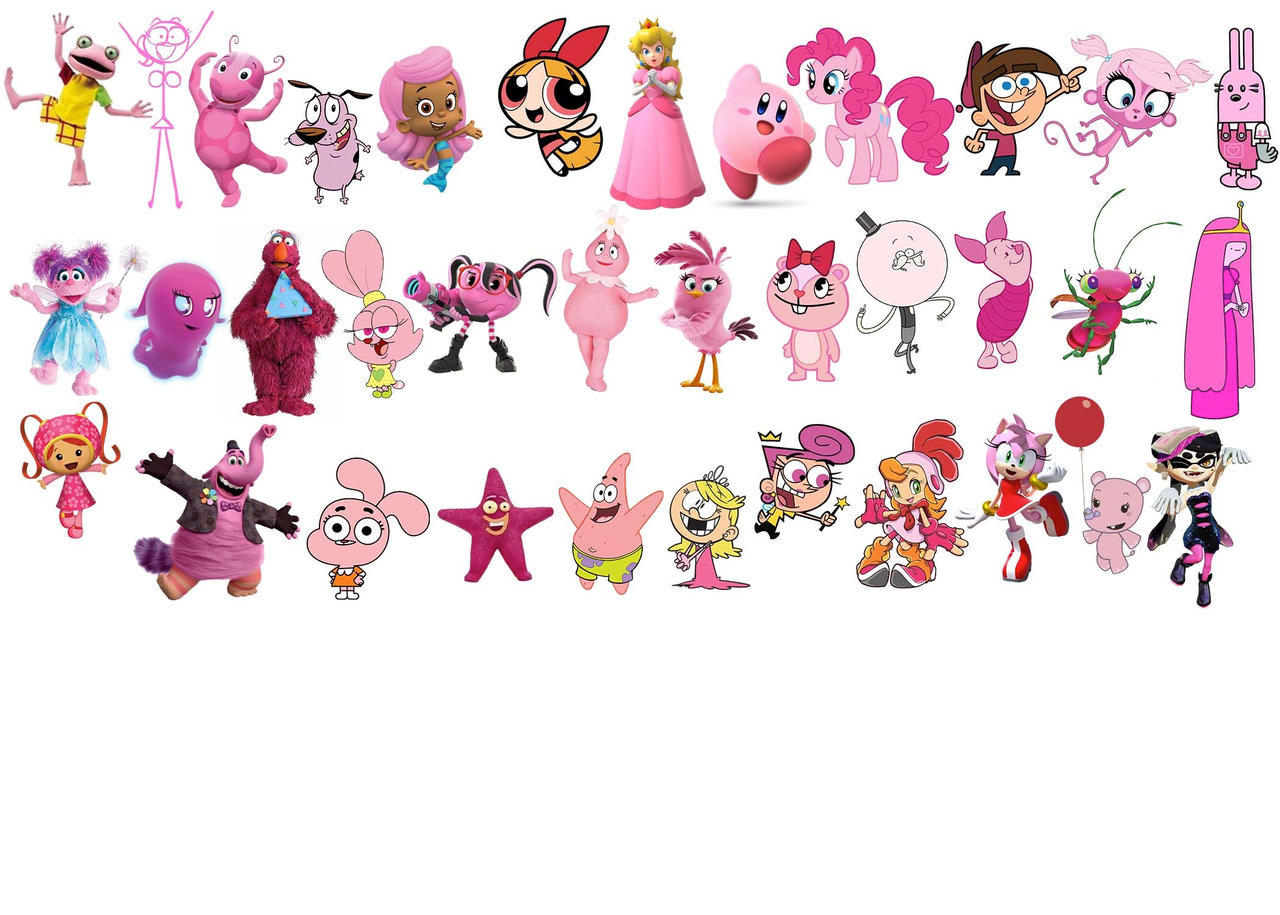 Pink Characters by GREENTEEN80 on DeviantArt
